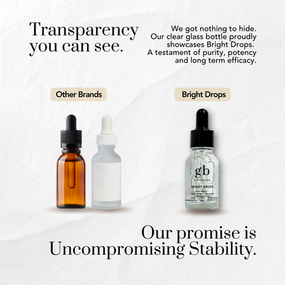 Bright Drops Brightening Serum with Alpha Arbutin + Niacinamide PC + 7 types of Hyaluronic Acid