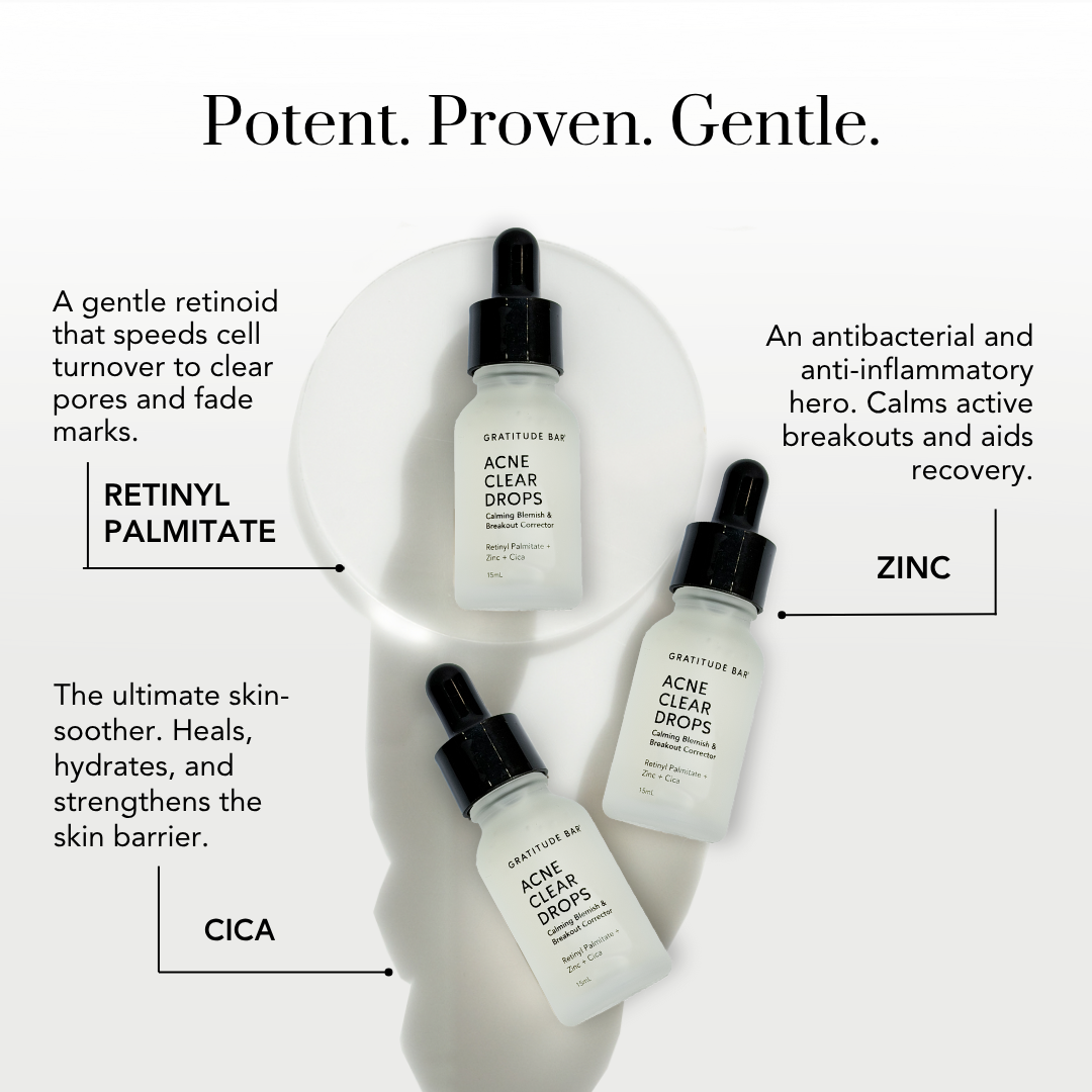Acne Clear Drops with Retinyl Palmitate, Cica and Zinc