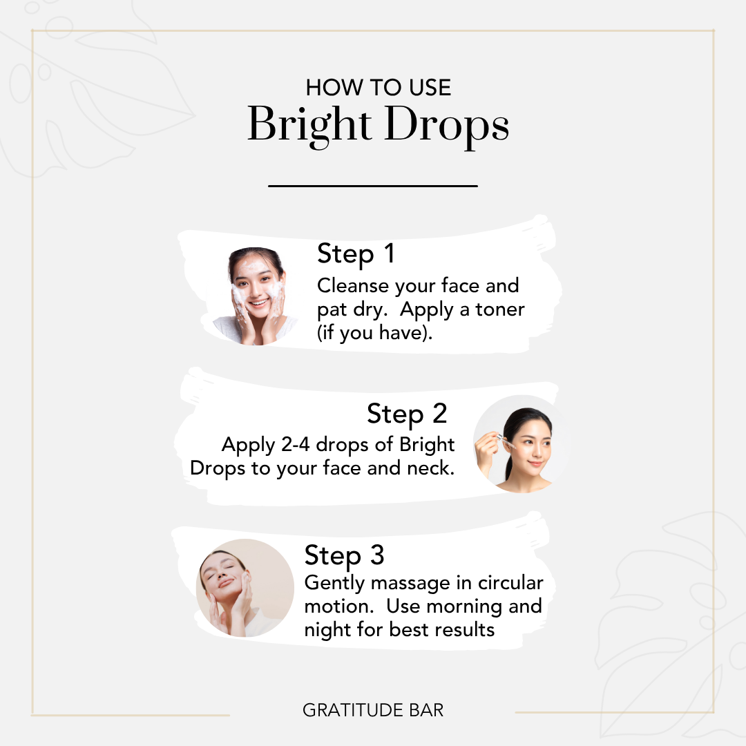 Bright Drops Brightening Serum with Alpha Arbutin + Niacinamide PC + 7 types of Hyaluronic Acid