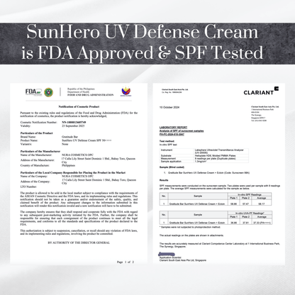 SunHero UV Defense Cream + Ectoin SPF 50++++ Sunscreen